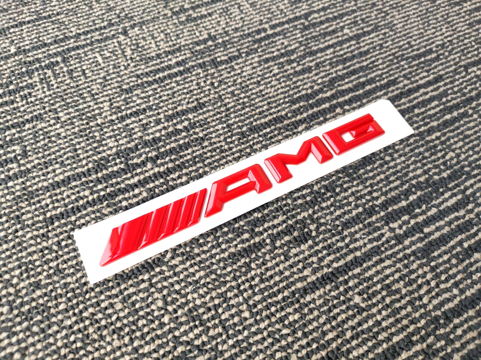 Gloss Red OEM Style AMG Badge Rear Trunk Emblem Mercedes Benz C63 CLA GLC GLE