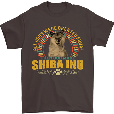 Herren-T-Shirt A Shiba Inu Hund 100 % Baumwolle