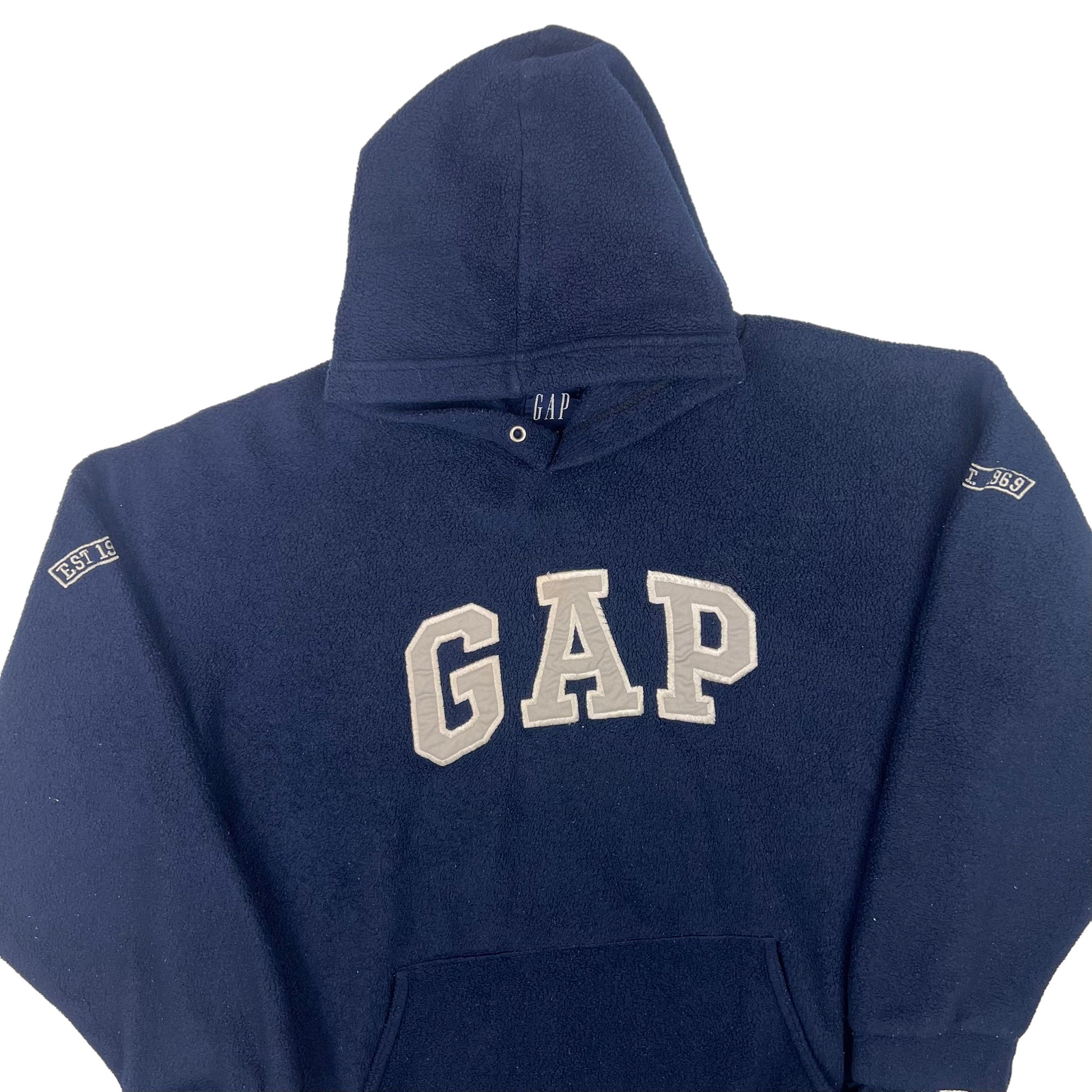 GAP Navy Blue Hoodie Sweatshirt Women's XXS image 4