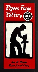 1986 Pigeon Forge Pottery 40th Year Tennessee Local Arts Vintage Travel Brochure