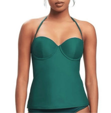 NWT Womens Old Navy Spruce Green Underwire Tankini Swim Top - Sz XS
