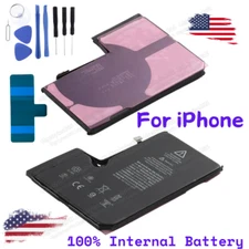 For iPhone 15 14 13 12 11 XR XS 8 7 Replacement Internal Battery with Tools LOT