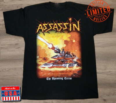 ASSASSIN THE UPCOMING TERROR Cotton Black T-Shirt S-5XL