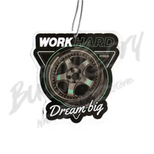 New Jdm Air Freshener - Work Hard Dream Big Car Hanging Air Freshener