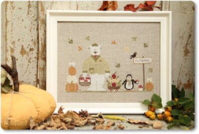 Madame Chantilly counted cross stitch pattern ~ Autumn Is Coming