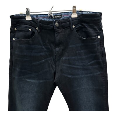 Stitch s Barfly Slim Leg Men s 38x33 Black Jeans Selvedge Denim Pants Normcore