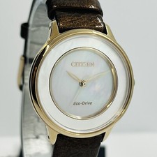 Citizen Women's Eco-Drive Ceci Mother of Pearl Sapphire 30mm Watch EM0383-08D