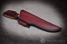Swamp Rat Knives Custom Leather Bushcraft Sheath - The Vision