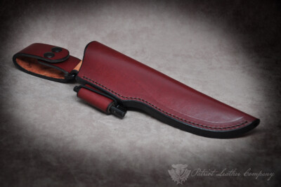 Helle Knives Custom Leather Bushcraft Sheath - The Vision