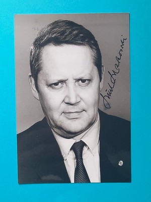 Günter Schabowski (1929-2015) - DDR-Politiker, SED Politbüro - orig. signiert