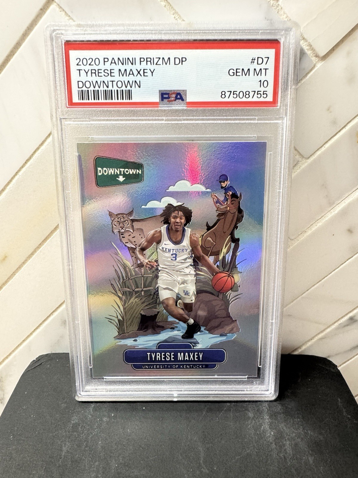 2020-21 Panini Prizm Draft Picks - Downtown Tyrese Maxey #D7 PSA 10