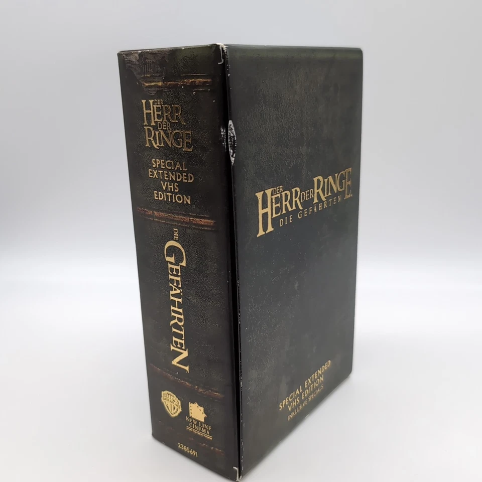 Herr der Ringe Die Gefährten Special Extended VHS Edition | 2 Kassetten Schuber - Bild 3 von 4