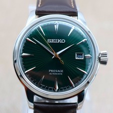 Seiko Presage Cocktail Time Mockingbird SRPD37J1 Green Dial Automatic Watch 🟢🟢