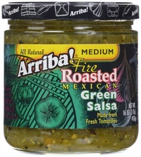 Arriba! Medium Green Salsa, 16 Ounce