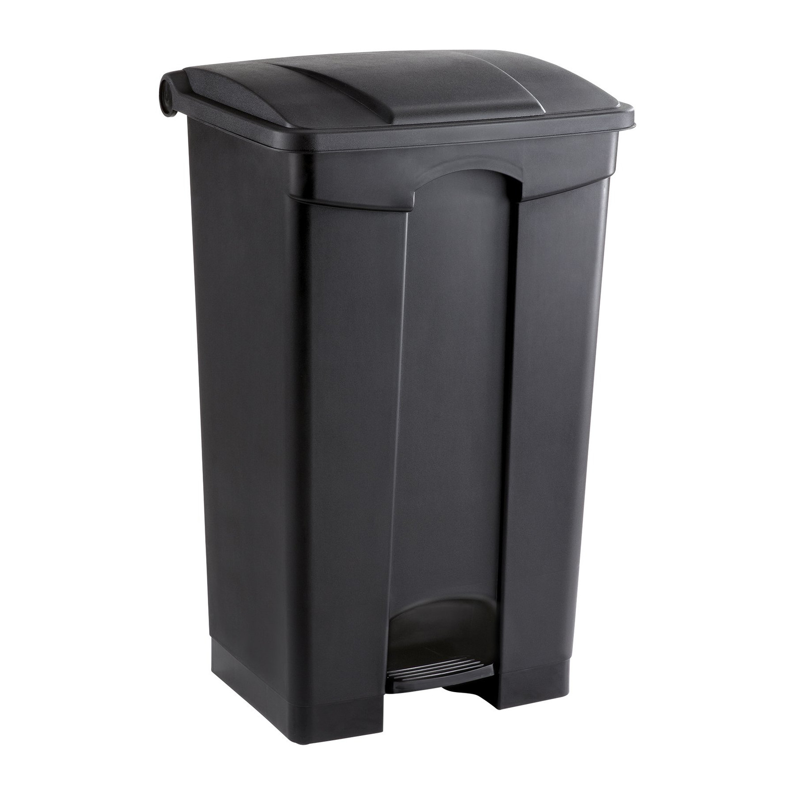 Safco Step On Plastic Trash Can with Foot Pedal, 23 Gallon Garbage Can for Ki...