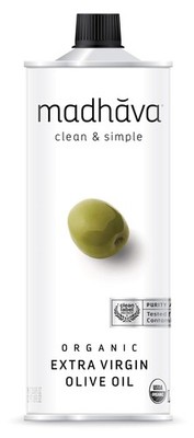 Madhava Organic Olive Oil, 1L Tin, 100 Pure, Single Source, Traceable, Cold E...