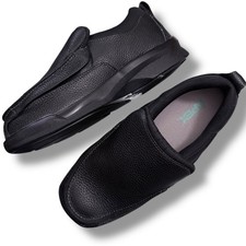 Apex Men's B5000M Biomechanical Classic Moc Dress Walking Shoes Black Sz 9 Wide