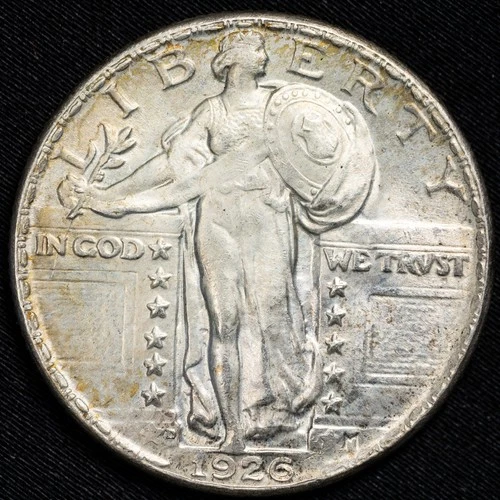 1926-D Standing Liberty Silver Quarter Denver Mint Uncirculated BU