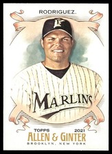 Ivan Rodriguez 2021 Topps Allen & Ginter #183 Marlins MLB READ FREE SHIPPING