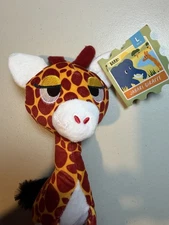 Bark Box JABARI GIRAFFE Dog Toy Plush L 20-50 Lbs Squeaky Crinkles Whip & Flip