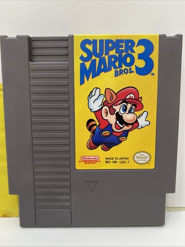 Super Mario Bros. 3 (Nintendo NES, 1990) W/ Manual Tested Works! - Picture 2 of 16