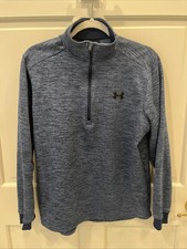 Under Armour Men's Size Medium M Blue Quarter Zip Performance Pullover