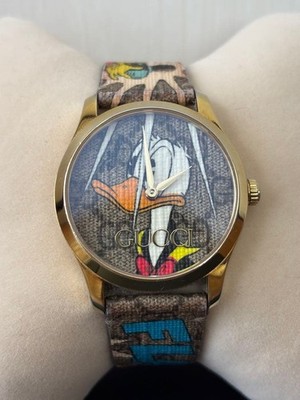 GUCCI Donald Duck Gucci × Disney Quartz 126.4 Watch Limited 