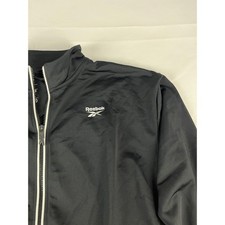 Reebok Women's Black White Speedwick Track Jacket Full Zip Size S New With Tags