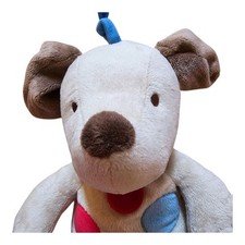 Carter  s Child Of Mine Brown Musical Puppy Dog Pull Plush Spotted Stuffed Dots