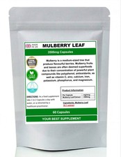 Mulberry Leaf Extract Capsules 3500mg (Super Antioxidant) Pure, No Additives