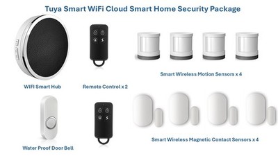 Tuya Smart WiFi Cloud Home Security Alarm System funktioniert mit Alexa/Google