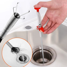 60cm Drain Snake Pipe Cleaner Spring Clog Remover for Kitchen Sink Bathroom