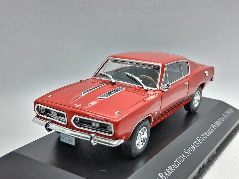 dea plymouth barracuda sports fastback forumula s 1968 scala 1/43 210495 - Immagine 4 di 4