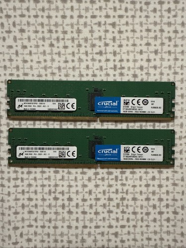 RAM Micron 16 Go DDR4 PC4-2933Y - Module DIMM MTA9ASF2G72PZ-2G9E1 - Occasion Testée