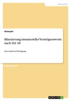 Bilanzierung Immaterieller VermöGenswerte Nach IAS 38 Eine Kritische WüRdigung