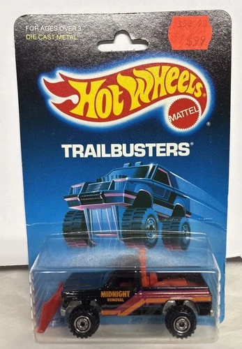 VTG 1986 Hot Wheels Trailbusters Power Plower Midnight Removal Plow Truck #5113