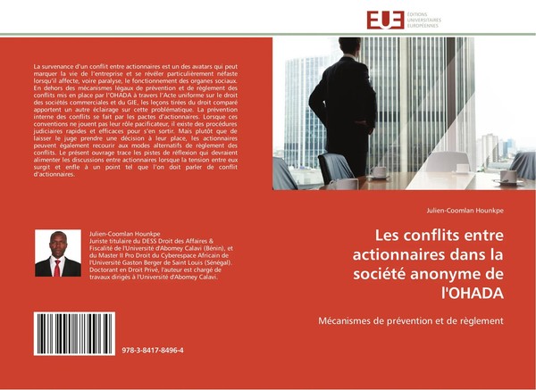 Julien-Coomlan Hounkpe | Les Conflits Entre Actionnaires Dans La SociéTé...-image