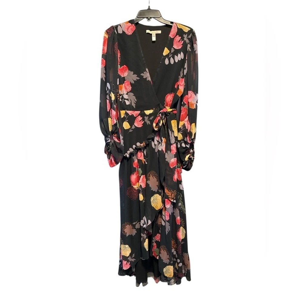 Hutch Anthropologie Multicolor Floral Long Sleeve Maxi Wrap Dress Size Medium - Image 2 of 4