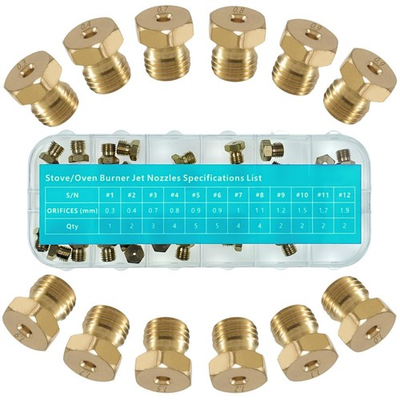 #ad Propane Orifice Kit Brass Jet Nozzles for LP Natural Gas Conversion 36 Pcs $22.99