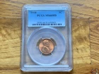 1958 Lincoln Wheat Cent. PCGS graded MS-66RD.