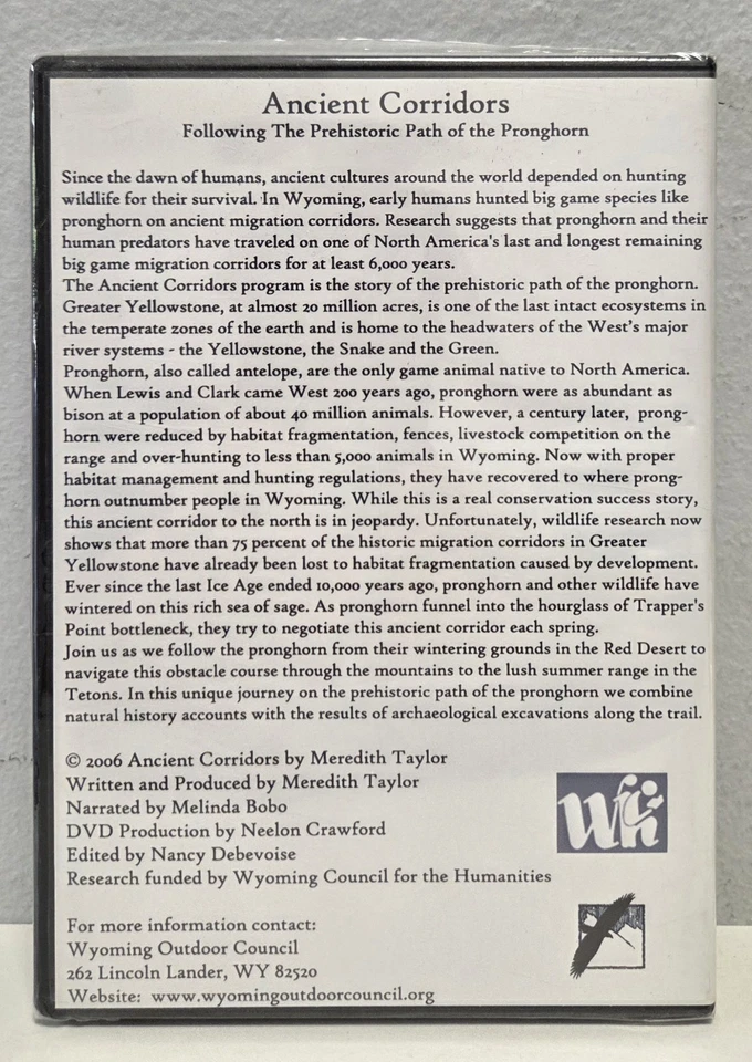 Ancient Corridors: Following The Prehistoric Path Of The Pronghorn (DVD, 2006)  - Image 2 of 3