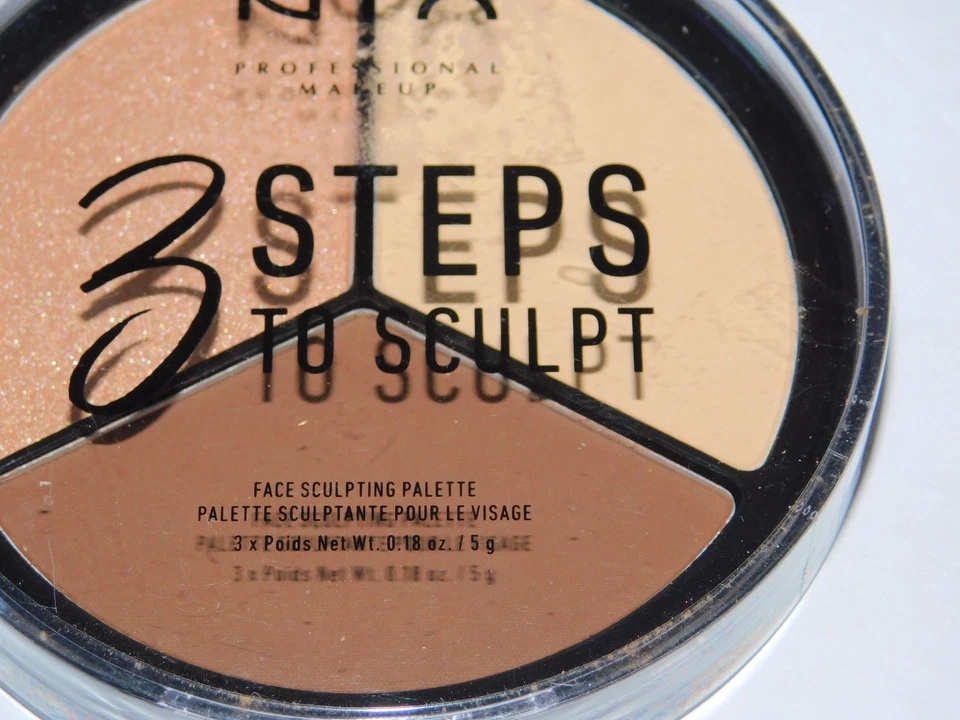 NYX PROFESSIONAL MAKEUP 3 Steps to Sculpt Face Sculpting Contour Palette -Light - Image 2 of 4