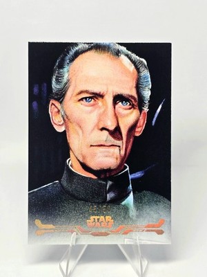 Topps Star Wars Smugglers Outpost Stellar Art Grand Moff Tarkin Gold Foil /50 