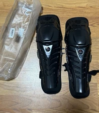 Ridbiker Knee Shin Protection Guard Pads New Pair In Bag Black