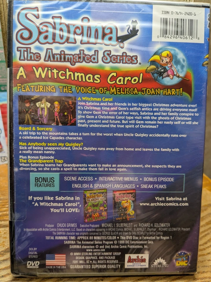 Sabrina: The Animated Series - A Witchmas Carol (DVD) 1998 BRAND NEW SEALED!!🎄 - Image 2 of 2