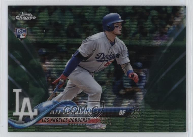 2018 Topps Chrome Green Wave Refractor 2/99 Alex Verdugo #167 2h5