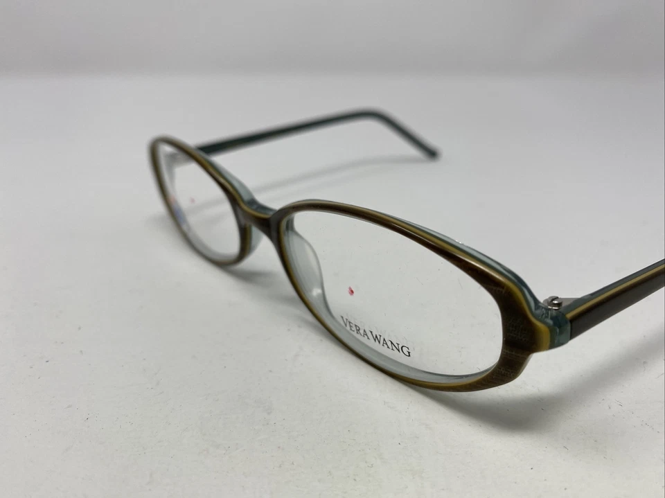 Vera Wang Eyeglasses Frame Japan VO09 OL 49-17-140 Brown/Olive Full Rim KZ96 - Image 2 of 4