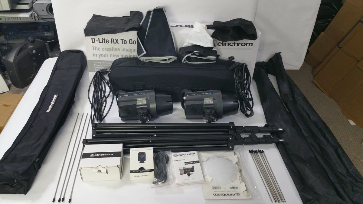 Mint] Elinchrom D-Lite RX 4, 4 Softbox To Go Kit. | eBay