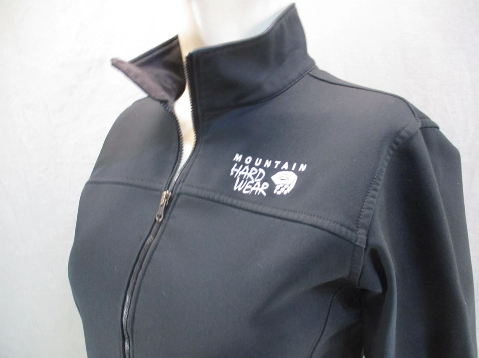 Chaqueta Softshell MOUNTAIN HARDWEAR Talla M Niños Negra Cremallera Completa Cuello Soporte 222 Foto 4 de 4