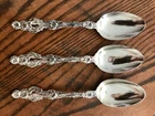 GORHAM Lily floral 3 sterling silver Spoons